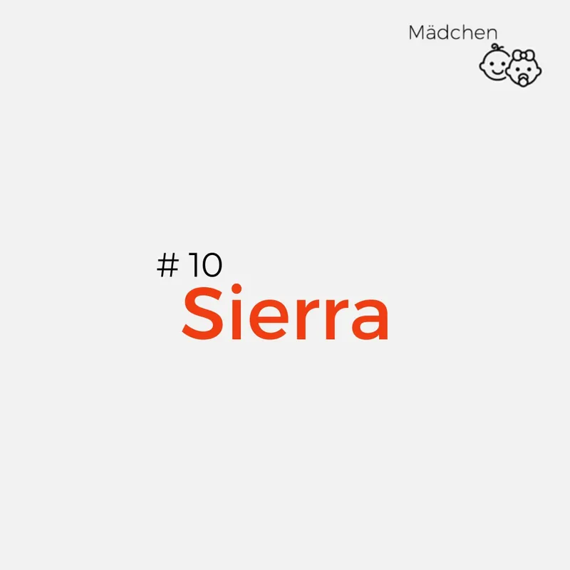 Spanische-Mädchennamen-Sierra