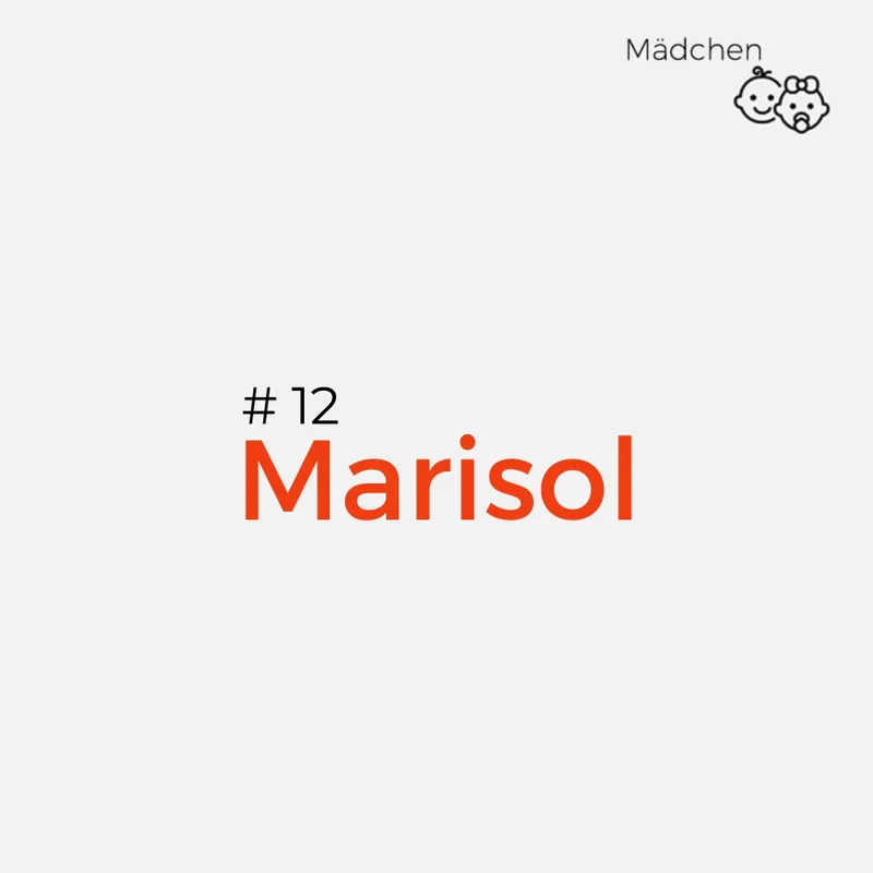 Spanische-Mädchennamen-Marisol
