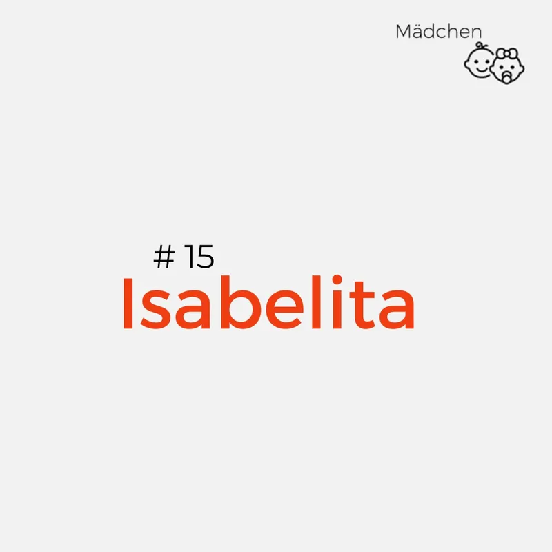 Spanische-Mädchennamen-Isabelita
