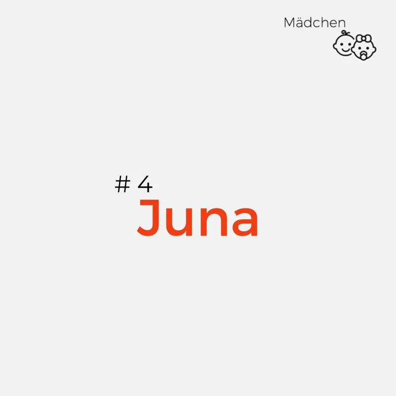 4. Juna
Bedeutung: die Blühende
Juna ist als Vorname seit Jahren immer häufiger in Kitas und Kindergärten zu hören. Deutschlandweit ist der Name aber insgesamt immer noch selten anzutreffen. Juna ist ein finnischer Mädchenname, der liebevoll und weiblich klingt.
