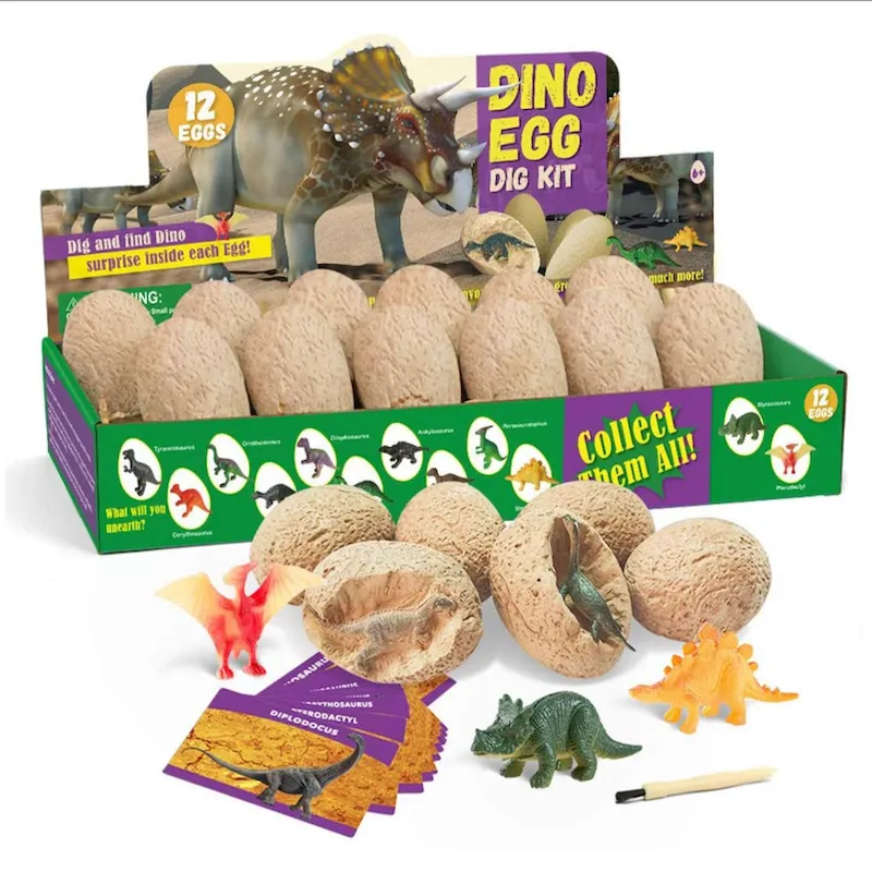 8. Fossilien zum AusgrabenDas Dinosaurier-Spielzeug-Kit von Morkka enthält zwölf Eier, in denen verschiedene Dinos stecken. Wie echte Paläontologen können Kinder die Fossilien aus dem Ton ausgraben und mit der Lehranleitung direkt herausfinden, um welche Art es sich handelt.
Hier das Set bei Amazon bestellen.

