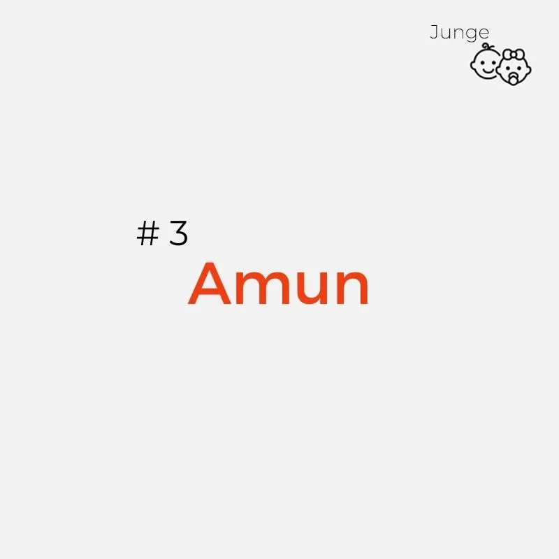 Namen mit Bedeutung Jungs: Amun