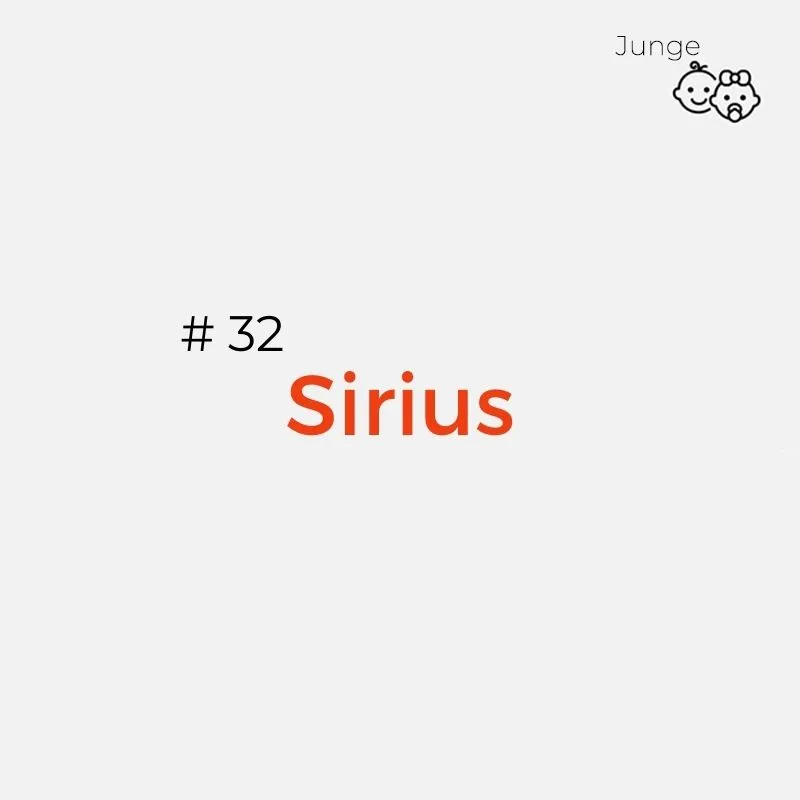 Namen mit Bedeutung Jungs: Sirius