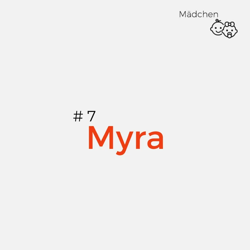Namen mit Bedeutung Mädchen: Myra