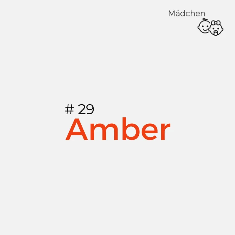 Namen mit Bedeutung Mädchen: Amber