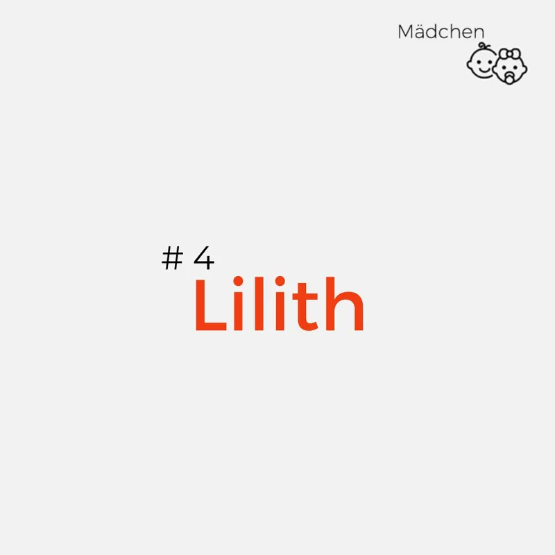 unheilvolle Namen Lilith