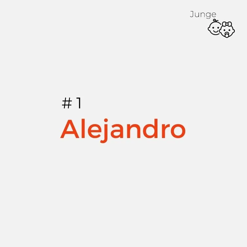 spanischer Jungenname: Alejandro