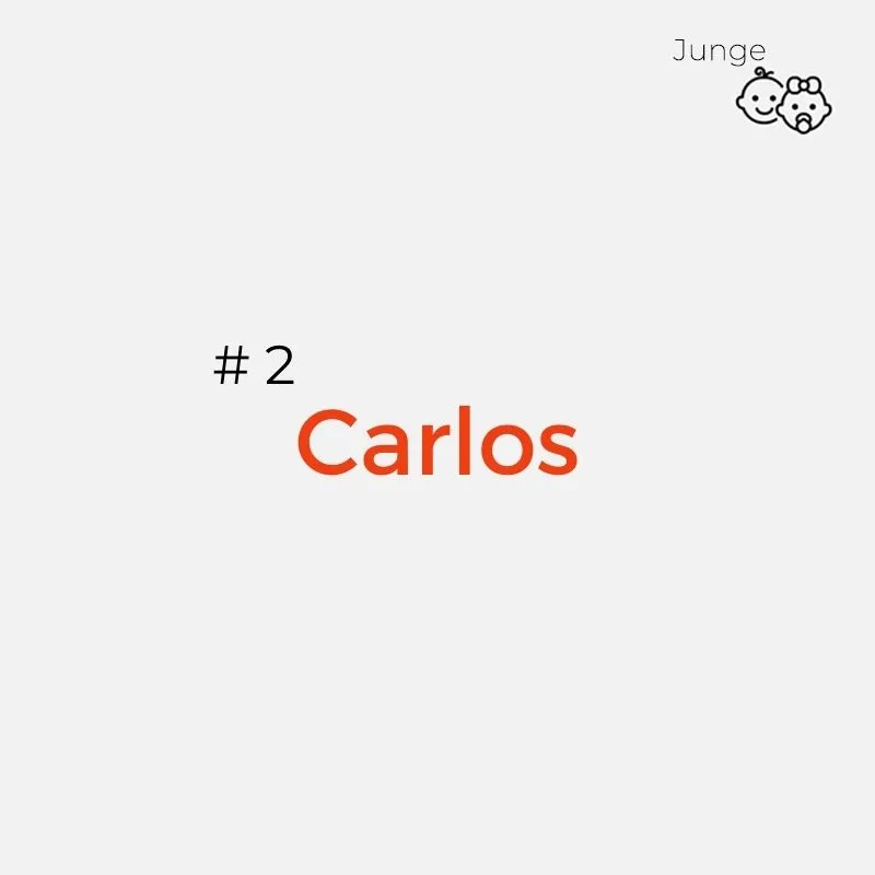 spanischer Jungenname: Carlos