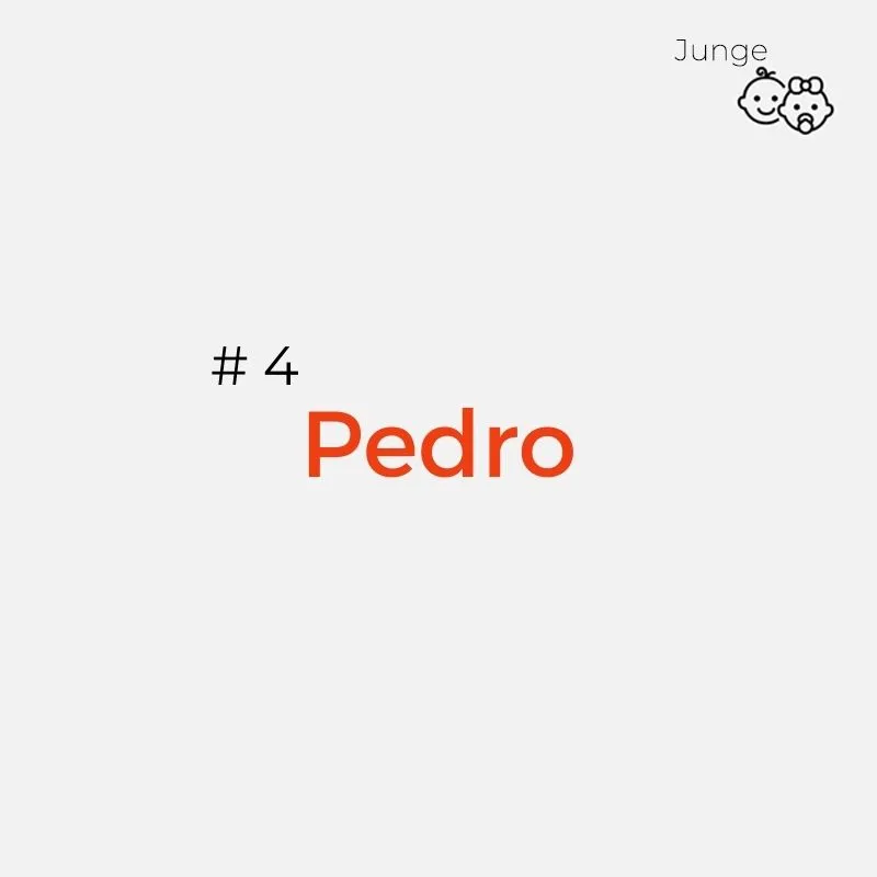 spanischer Jungenname: Pedro