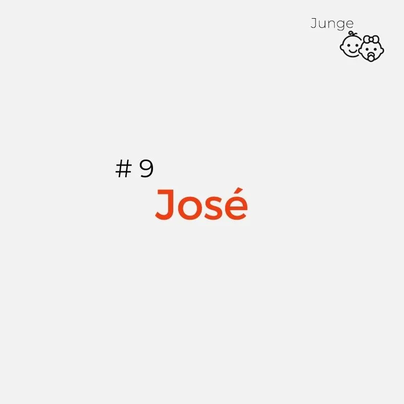 Spanischer Jungenname: José
