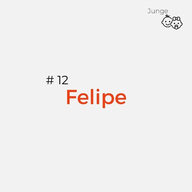 Spanischer Jungenname: Felipe