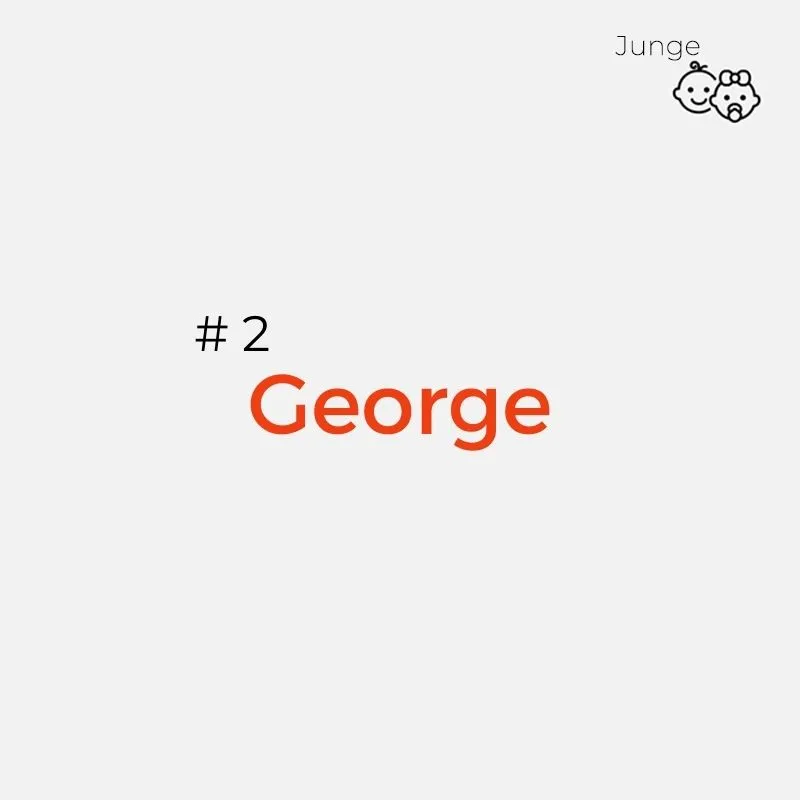 Englischer Jungenname: George