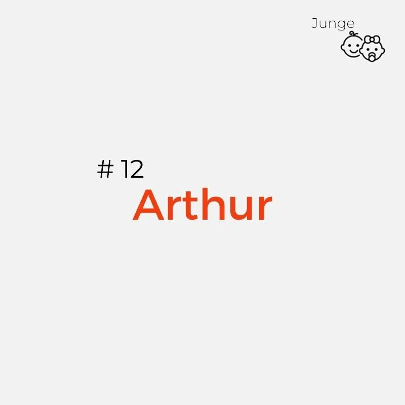 Englischer Jungenname: Arthur