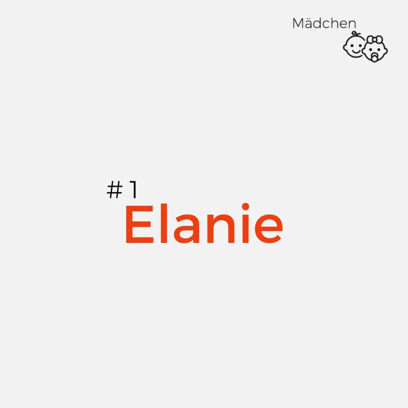 Hawaiianische Namen: Elanie
