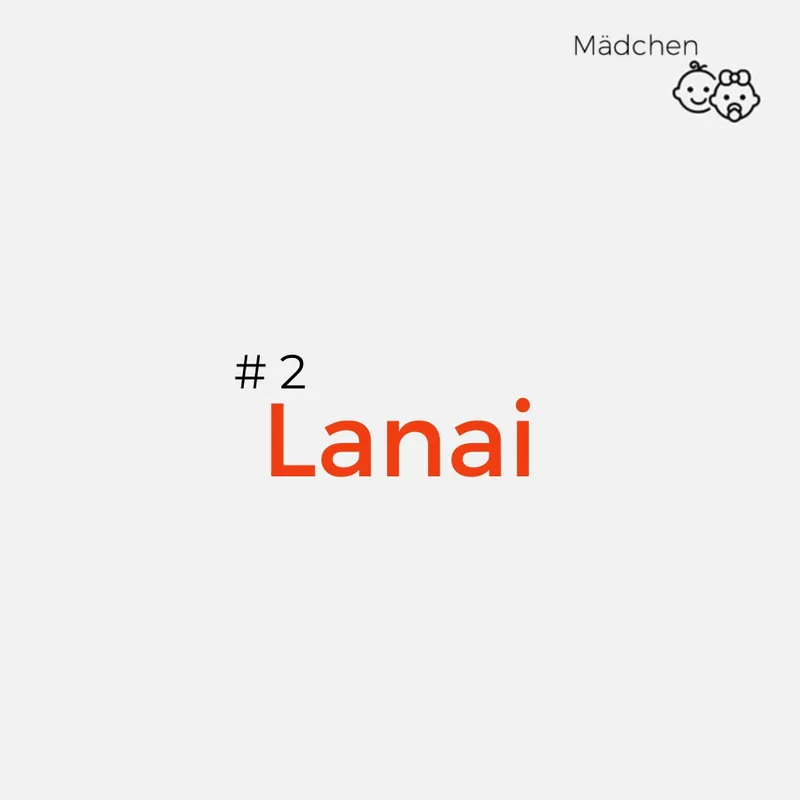Hawaiianische Namen: Lanai