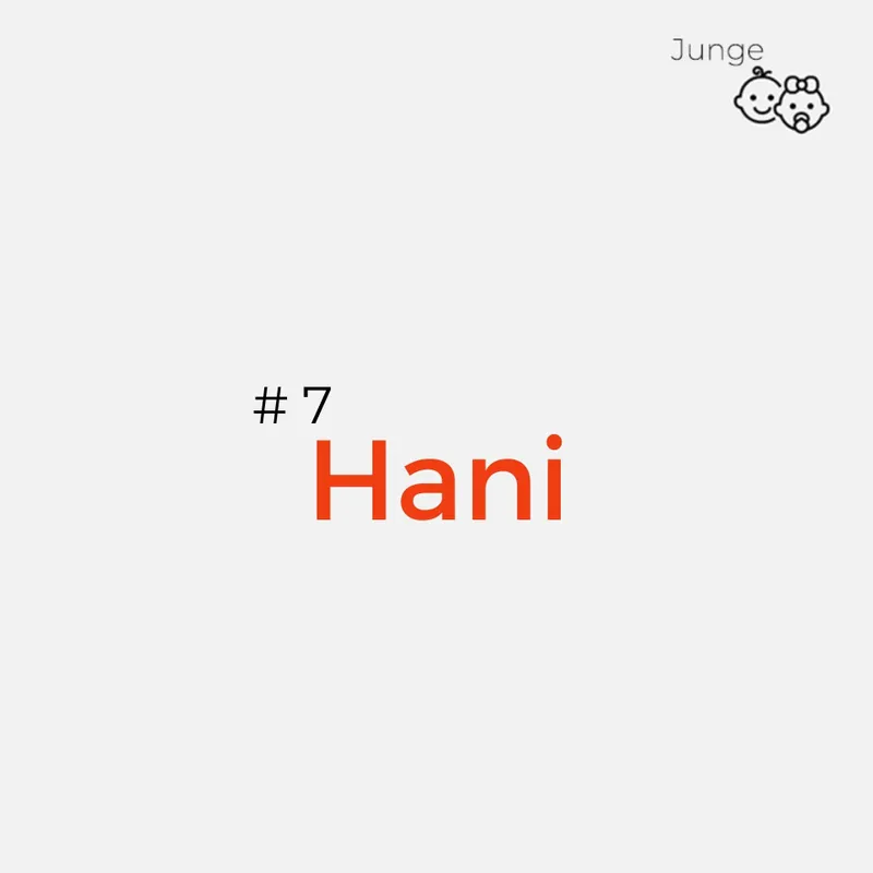 Hawaiianischer Jungenname: Hani
