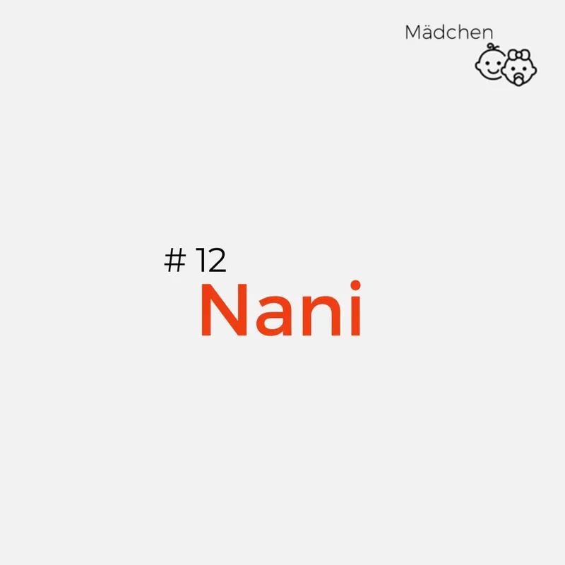 Hawaiianische Namen: Nani