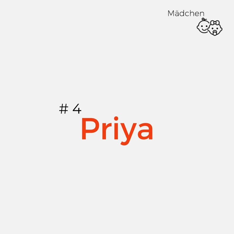 Indische Namen: Priya