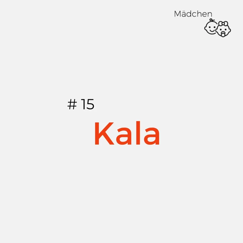 Indische Namen: Kala