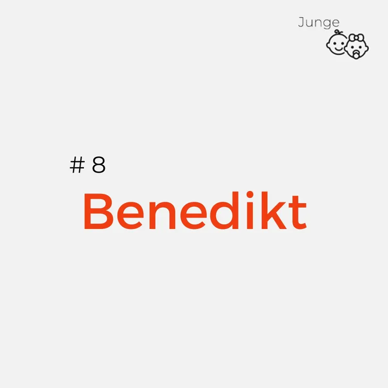 Lateinischer Name: Benedikt