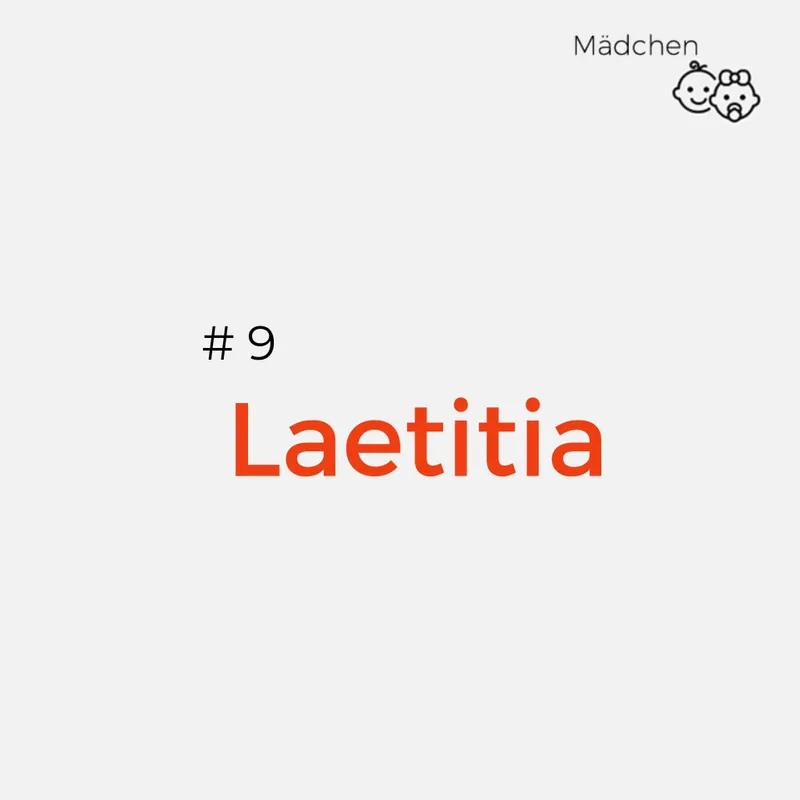Lateinische Namen: Laetitia