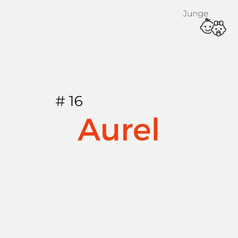 Lateinische Namen: Aurel