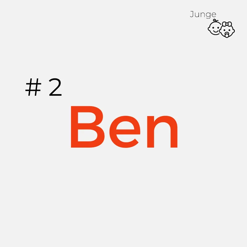 Jungennamen mit 3 Buchstaben: Ben