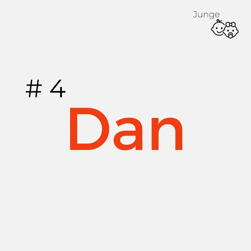Jungennamen mit 3 Buchstaben: Dan