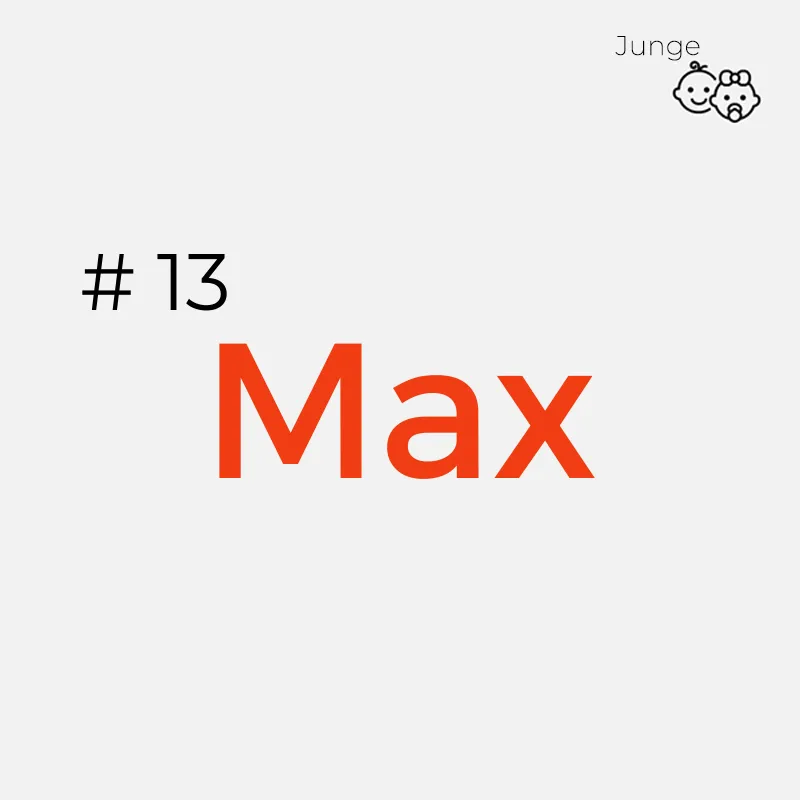 Jungennamen mit 3 Buchstaben: Max