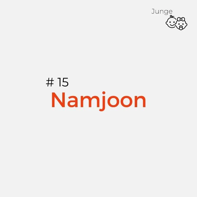 Koreanische Namen: Namjoon