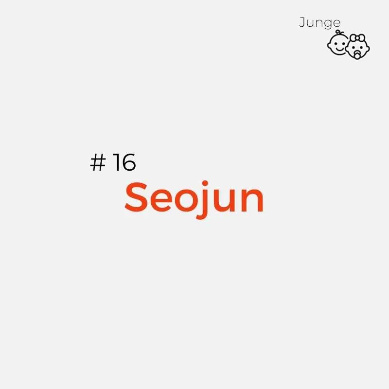 Koreanische Namen: Seojun