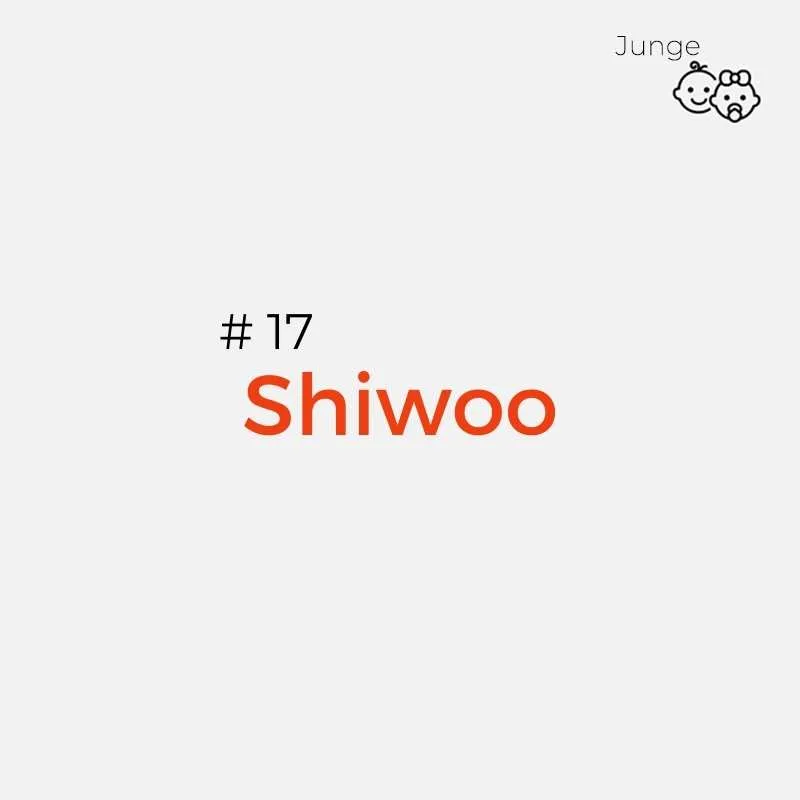 Koreanische Namen: Shiwoo