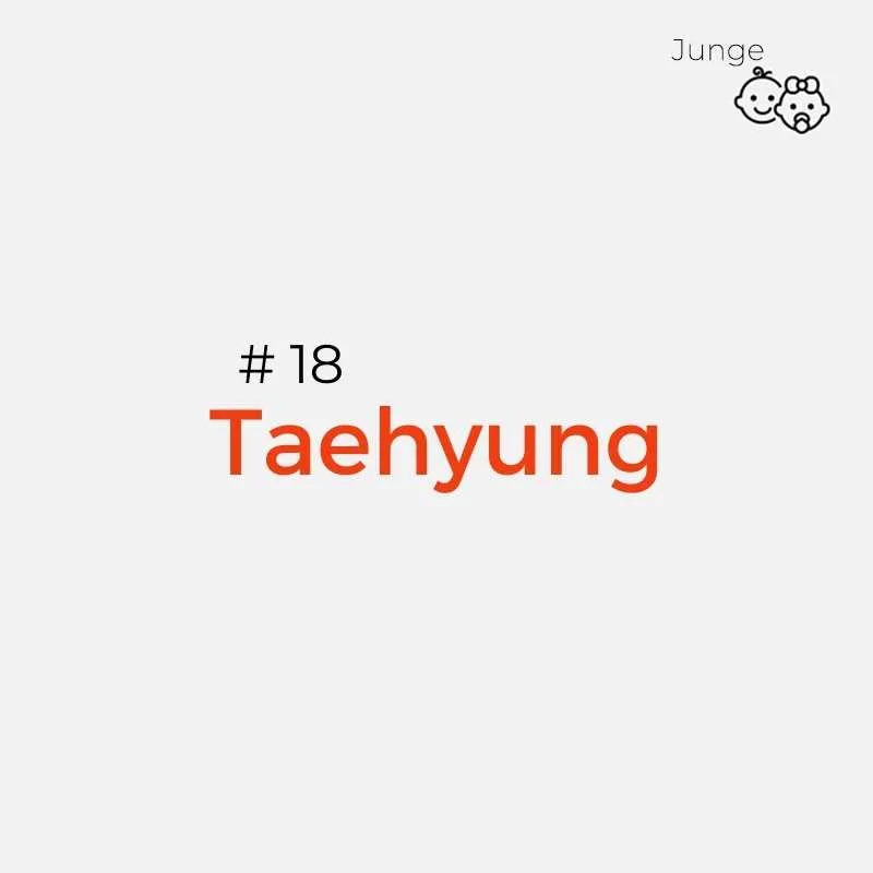 Koreanische Namen: Taehyung