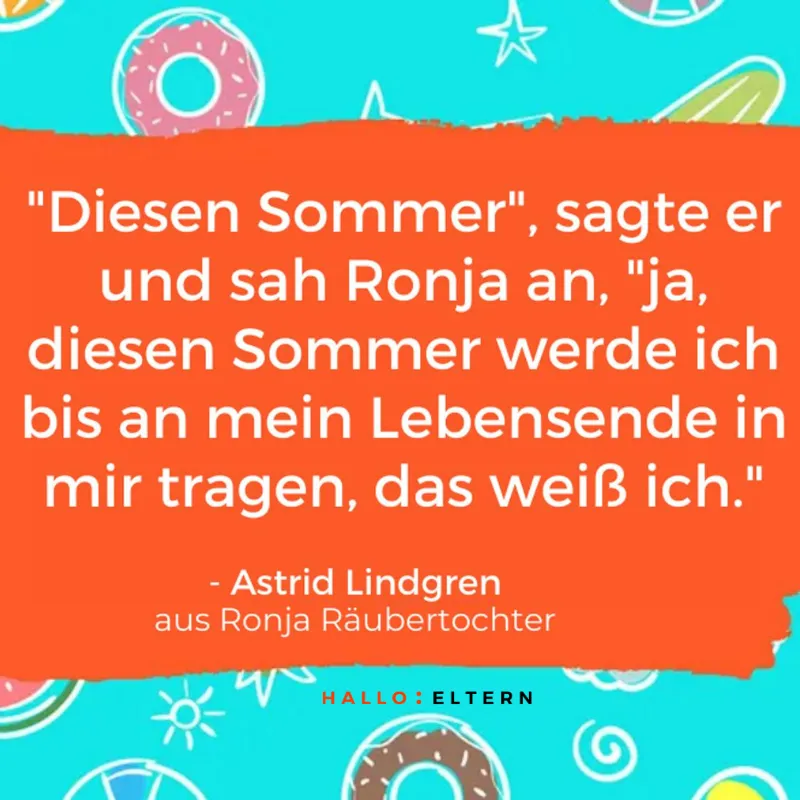 Sommersprüche: Ronja Räubertochter von Astrid Lindgren