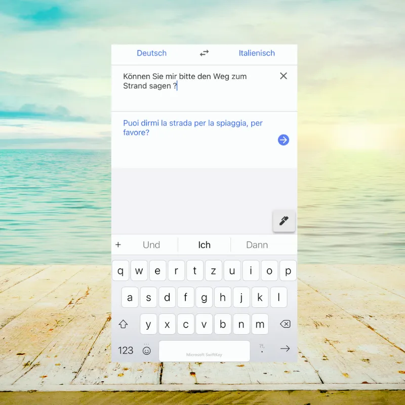 Die Smartphone-App Google Übersetzer