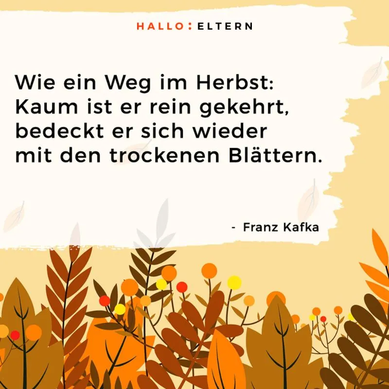 Herbstsprüche und Herbstgedichte Franz Kafka