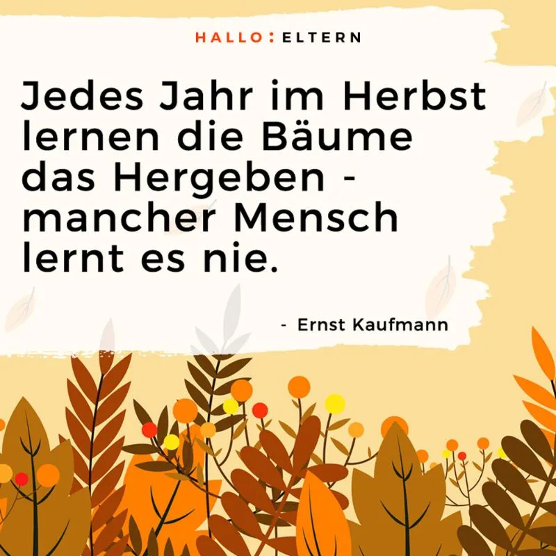 Herbstsprüche und Herbstgedichte Ernst Kaufmann