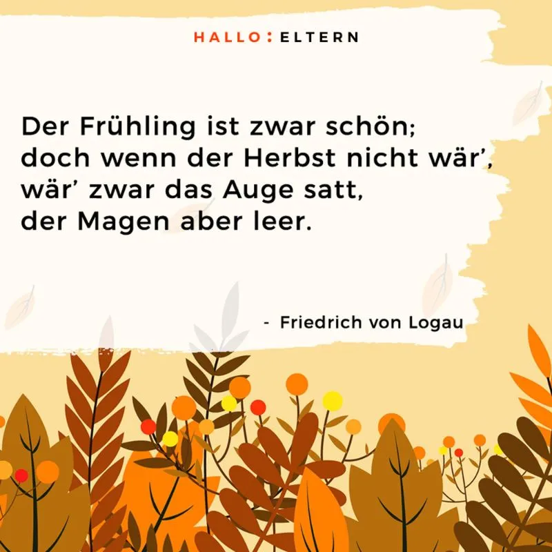 Herbstsprüche und Herbstgedichte Friedrich von Logau