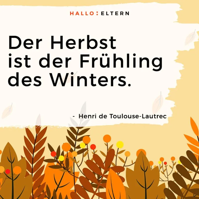 Herbstsprüche und Herbstgedichte Henri de Toulouse-Lautrec