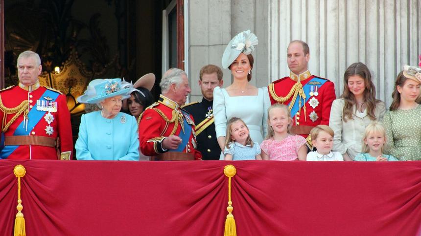 Die Royal Family bei Trooping the Colour
