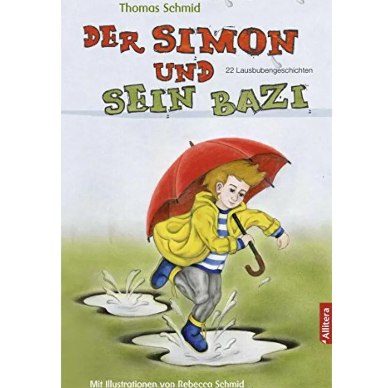 Der Simon und sein BaziIm bayerischen Sprachraum ist ein &#8222;Bazi&#8220; üblicherweise ein frecher, kleiner Kerl, der etwas angestellt hat. Der Simon hat seinen eigenen Bazi, den aber nur er selbst sehen kann &#8211; weil es ihn gar nicht gibt. Macht aber nichts, denn der Bazi ist trotzdem immer für den Simon da, steht ihm mit Rat zur Seite und stiftet ihn durchaus mal zu allerlei Blödsinn an.
Die 22 modernen &#8222;Lausbubengeschichten&#8220; von Thomas Schmid machen Jungs und Mädchen im Vorschulalter großen Spaß. Und nicht selten müssen die Eltern beim Vorlesen laut mitlachen.
&#8222;Der Simon und sein Bazi&#8220; bei Amazon kaufen
