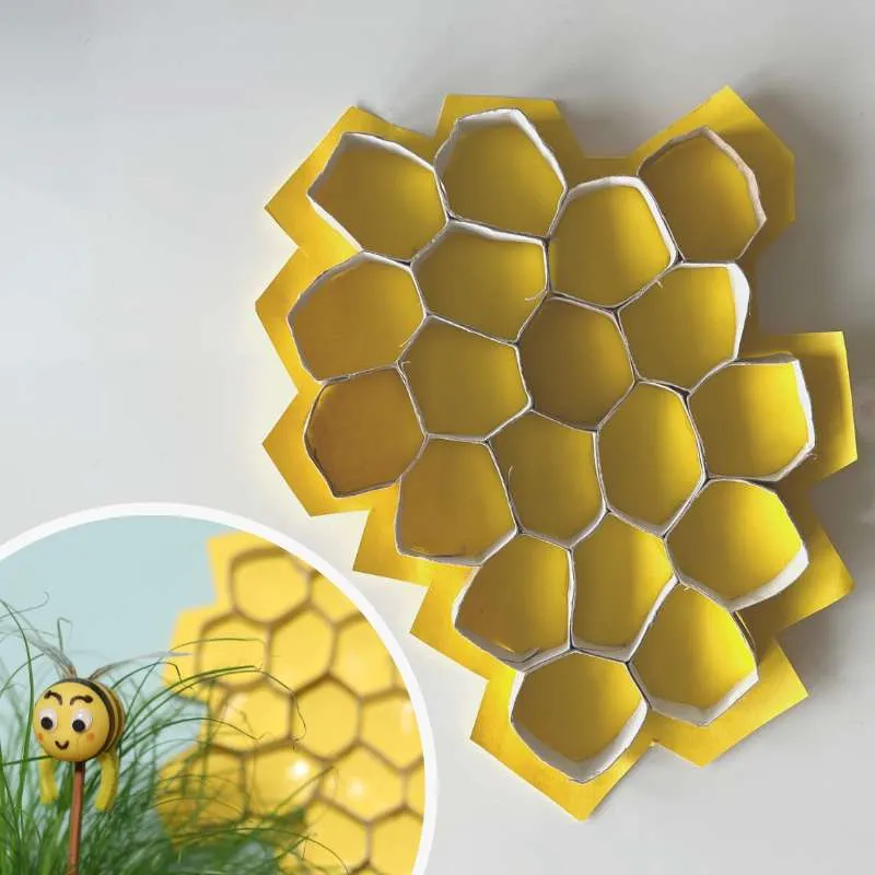 Bienenstock für deine Biene basteln