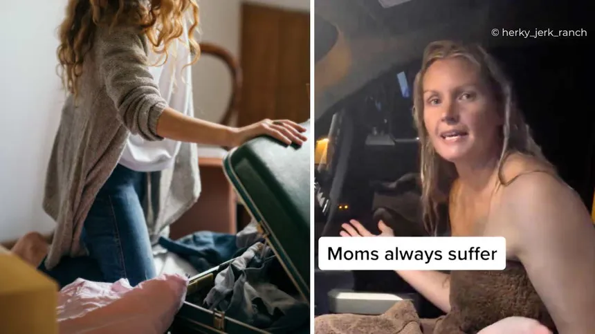 Erschöpfte Mama geht viral: Sie hat vergessen ihre eigenen Sachen für die Ferien zu packen