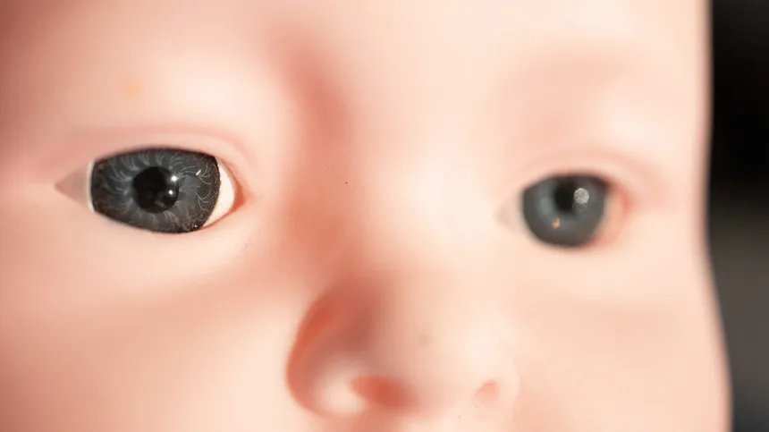 Closeup von einer Baby Puppe