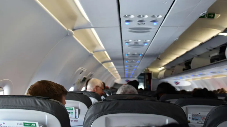 Innenraum eines Flugzeugs