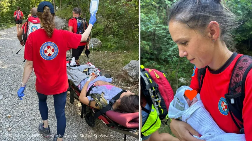 Frau bekommt Baby beim Wandern in Kroatien - sie wusste nicht, dass sie schwanger war