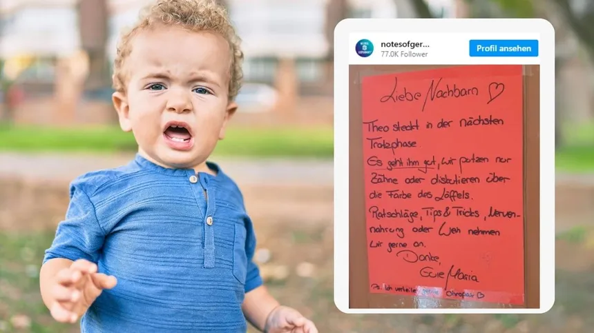 “Theo steckt in der Trotzphase”: Eltern bitten mit witzigem Zettel im Flur um Verständnis