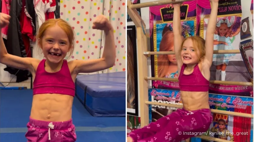 7-Jährige schockt Instagram mit Mega-Sixpack: „Ich mache 1000 Sit-Ups am Tag“